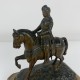 Sculpture Sujet en régule Jeanne D arc sur son cheval XIXe