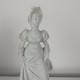 Porcelaine Biscuit XIXe sujet feminim femme au romantique Wedgwood jasperware