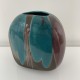 Vase lenticulaire Tony Evans Californie vers 1980 céramique Raku