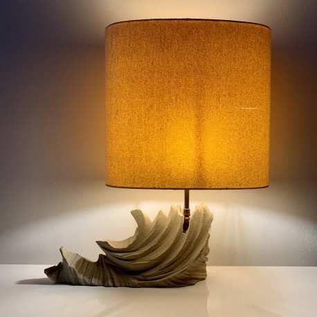 Lampe vintage en pierre calcaire dans le style de Tormos