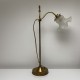 Lampe de bureau  style 1900 notaire laiton doré verre systeme monte baisse