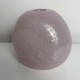 Vase boule verre soufflé rose bullé atelier Maur Vieil