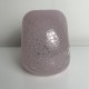 Vase boule verre soufflé rose bullé atelier Maur Vieil