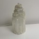 Lampe cristaux bloc de quartz blanc sélénite