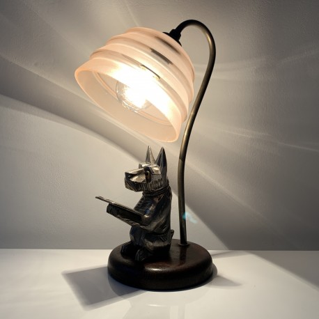 Lampe  Art Deco chien scottie