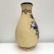 Vase Amphora décor floral Tchecoslovaquie 1930