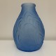 Vase Art Deco SARS verre bleu