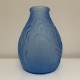 Vase Art Deco SARS verre bleu