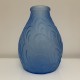 Vase Art Deco SARS verre bleu