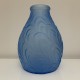 Vase Art Deco SARS verre bleu