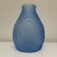 Vase Art Deco SARS verre bleu