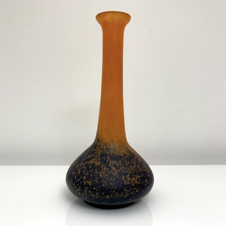 Vase soliflore en verre marmoréen style Daum Delatte