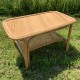 Table basse bambou et rotin