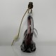 PIed de lampe cristal violet forme libre vintage