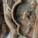 Paire de serres-livres en bois scuplté ancien Chine Asie