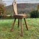 Chaise brutaliste vintage inspiration Hanninen