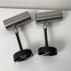 Paire d’applique tubes tuyaux inox et noir  Rene-Jean Caillette pour Parscot