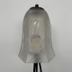 Lampe de bureau table art nouveau fer forgé tulipe verre taillé