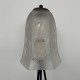 Lampe de bureau table art nouveau fer forgé tulipe verre taillé