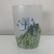 Vase Suedois Kjell Engman pour Kosta Boda décor d’arbres