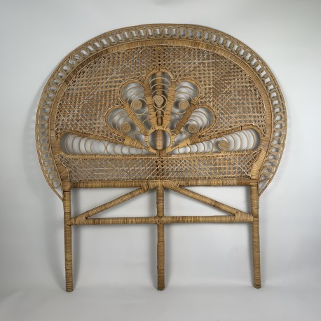 Tete de lit 90 vintage Queue de Paon
