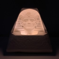 Lampe 3D pharaon platre trompe l’oeil inspiré de Roy Adzak