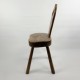 Chaise brutaliste vintage inspiration Hanninen