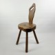 Chaise brutaliste vintage inspiration Hanninen