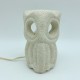 Lampe en pierre naturelle formant un Hibou, Albert Tormos, France 1970s