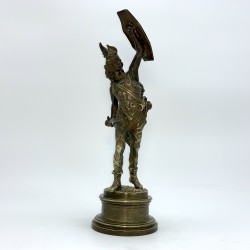 Scuplture en bronze Soldat Viking Vercingetorix Ernest Rancoulet XIXe