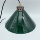 Suspension opaline verte genre billard