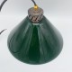 Suspension opaline verte genre billard