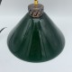 Suspension opaline verte genre billard