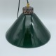 Suspension opaline verte genre billard