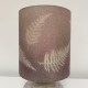 Lampe de chevet céramique rose DLG Ruelland abat jour fougère