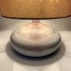 Lampe de chevet céramique rose DLG Ruelland abat jour fougère