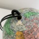 Mappemonde globe terreste echelle 1/80 000 000 ancien carton papier genre taride