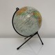 Mappemonde globe terreste echelle 1/80 000 000 ancien carton papier genre taride