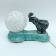 Lampe en céramique Elephant et son ballon Art Deco RARE