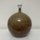 Gros pied de lampe boule en gres pyrite style La Borne Digan