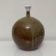 Gros pied de lampe boule en gres pyrite style La Borne Digan