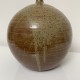 Gros pied de lampe boule en gres pyrite style La Borne Digan